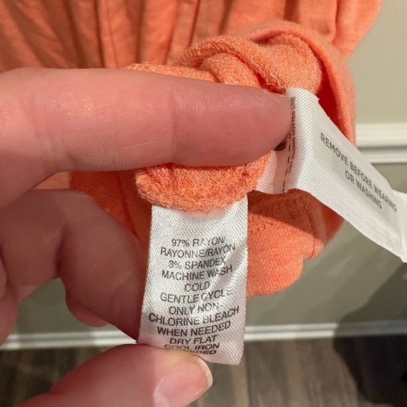 Loft Lou & Grey SignatureSoft Romper Coral Size Medium NWT - Picture 6 of 6